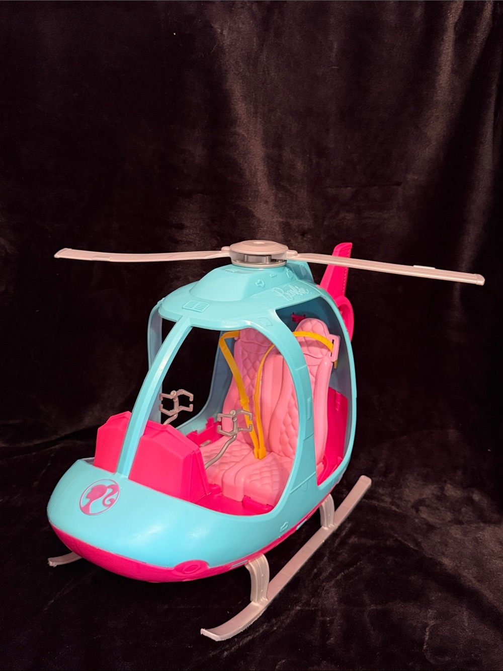 Barbie Doll Dream House Adventures Helicopter Pink & Blue Toy